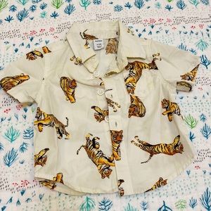 Tiger Button Up
